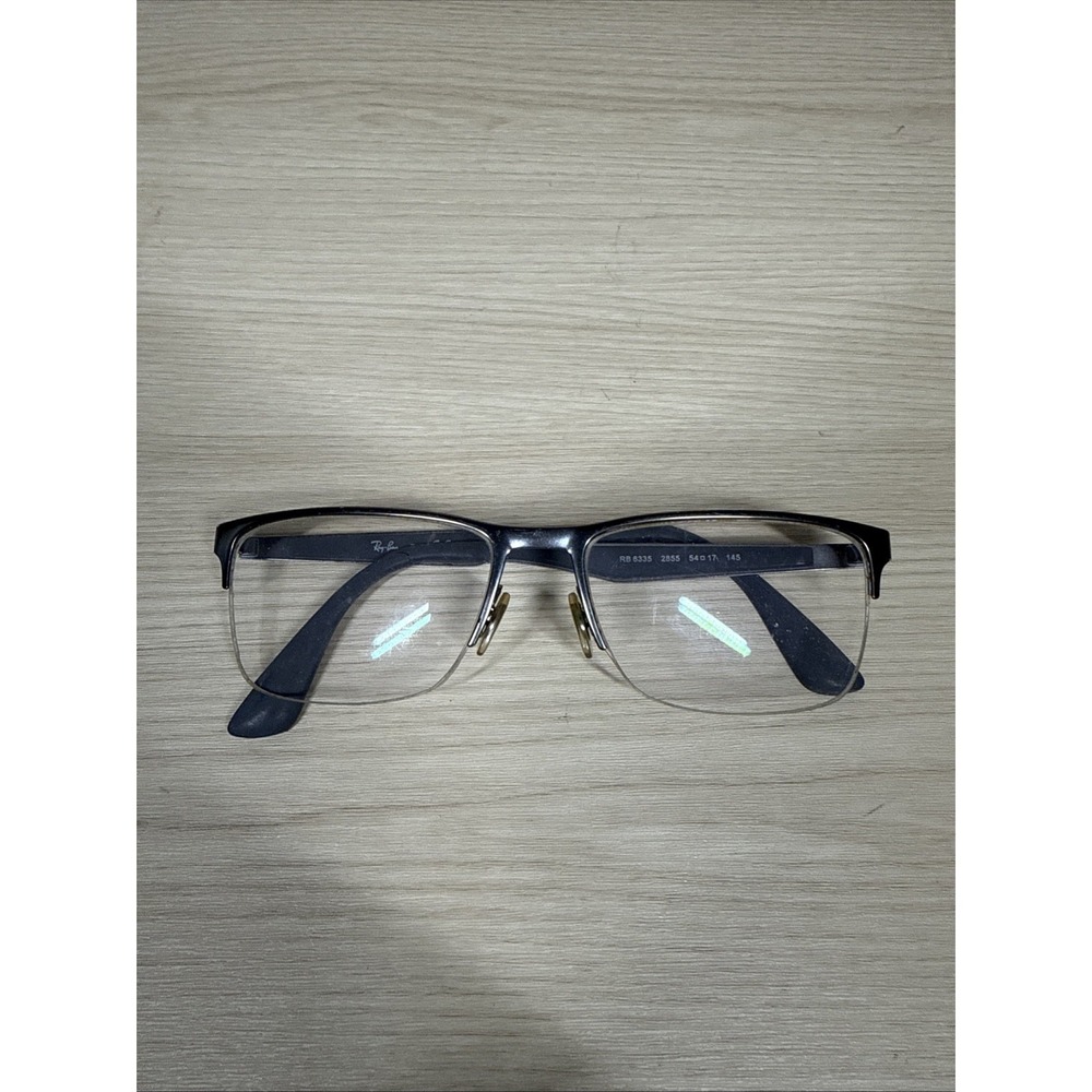 RAY-BAN RB6335 2855 Gray Matte Half‎ Rim 54-17-145 Eyeglasses Frame ONLY